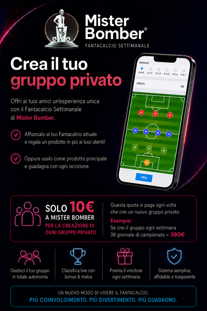 Gruppi privati Mister Bomber